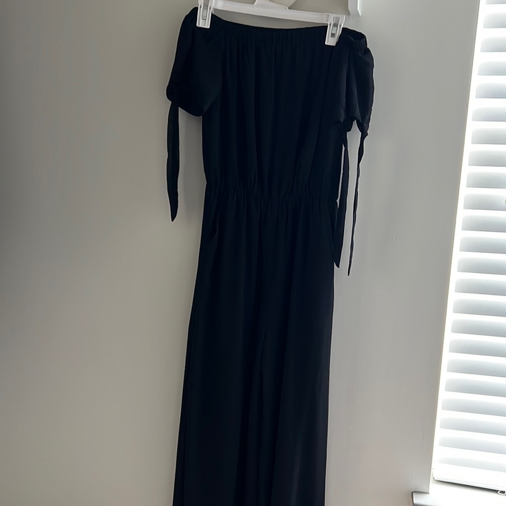 Off the shoulder jumpsuit with pockets